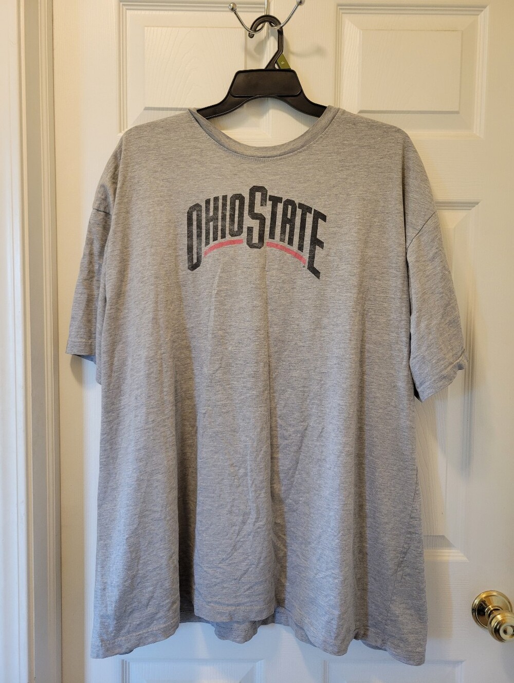 Mens Sz. 4XL Ohio State Gray Graphic Tee Casual Shirt